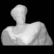 katherine seney simpson señora Juan w escanear busto mujer mármol Rodin Washington DC 3d print model - Mito3D