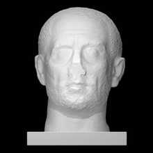 head middle aged man scan 3d print model - Mito3D