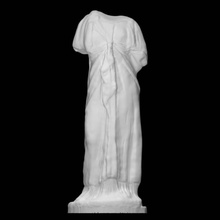 roman statue isis scan woman halfbody 3d print model - Mito3D