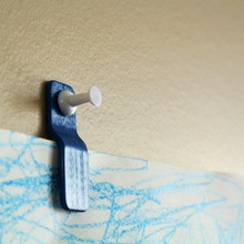 montaje pared clip papel jardín 3d print model - Mito3D