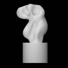 çağırma form insan ay YILDIZI spektral taramak sürrealizm Fransızca Almanca Washington DC Öz tam boy Hirshhorn Smithsonian arp 3d print model - Mito3D