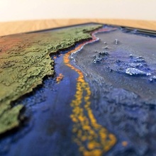 harika bariyer Kayalık Eğitim haritalar topografya manzaralar 3d print model - Mito3D