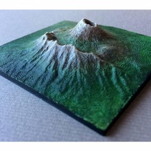 binmek Vesuvius Eğitim haritalar topografya manzaralar 3d print model - Mito3D