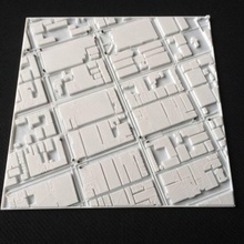 tactile carte Melbourne tram s'arrête éducation Plans topographie paysages 3d print model - Mito3D
