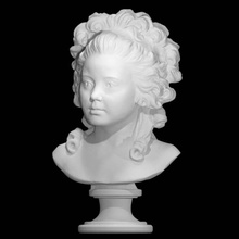 terracotta bust young girl scan waddesdon 3d print model - Mito3D