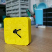 miniclock ver1 artilugio electrónica reloj bricolaje diy cortar tajos ikea aparato relojería ikeahack analogo cara maakmake 3d print model - Mito3D