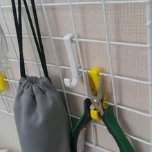 steel net panel hooker & garden holder hanger hook tool board panelhooker steelnet 3d print model - Mito3D