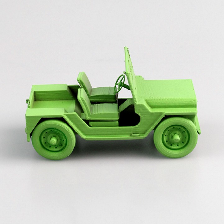 jeep willys mb tabletop car vehicle dxchange 3D print model - Mito3D