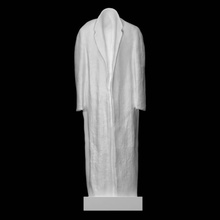 post balzac scansione uomo cappotto bronzo contemporaneo rodin americano giacca tessuto metà corpo hirshhorn Smithsonian karitè drappeggio 3d print model - Mito3D