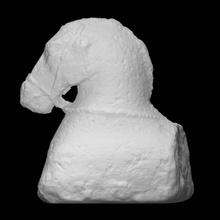 fragment head horse scan animal halfbody 3d print model - Mito3D
