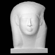 female head scan woman 3d print model - Mito3D