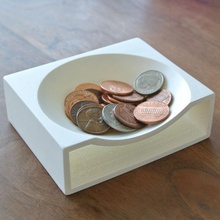 coin tray & garden 3d print model - Mito3D