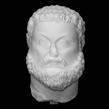 tête empereur maximian analyse homme demi corps 3d print model - Mito3D