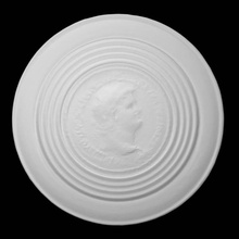 romano monetario medaglioni nero scansione uomo oggetto dimensione piena halbody 3d print model - Mito3D