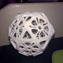 hedra ball education pen holder polyhedra floral 3d print model - Mito3D