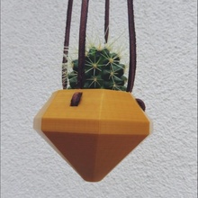 mini pendaison planteur jardin cactus jardinière suspendue succulentes miniplanteur 3d print model - Mito3D