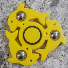 dolphin toys & games tinkercad fidgetspinner edc 3d print model - Mito3D
