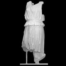 Artemis taramak geyik tanrıça Yunan mitoloji heykel Kadın din 3dbaskı 3dscan avlanmak giydirmek kültürel Miras Chiton Khiton 3d print model - Mito3D