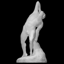 falling gladiator scan man warrior nude fullbody smithsonian rimmer 3d print model - Mito3D