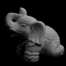elephant oakland california scan model sculpture granite maquette 3d print model - Mito3D
