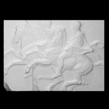 parthenon frieze west vii 13-14 scan animal man 3d print model - Mito3D