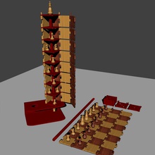trasformatore scacchi giochi tavolo concorso aperto design 3d print model - Mito3D