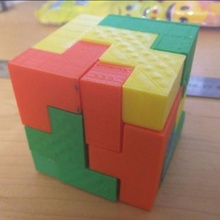 bolgia 4x4 puzzle cubo 60mm giocattoli Giochi edificio divertimento parti blocchi bloccare costruzione difficile pensiero dftba zzcube 3d print model - Mito3D