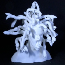 méduse buste jouets Jeux bête créature grec mythologie serpent mythe sculpture 3d print model - Mito3D