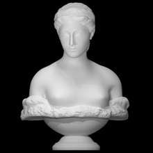 proserpine scan bust mythology roman woman nude italian halfbody persephone powers smithsonian realism 3d print model - Mito3D