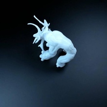 élan homme construire 3d imprimante art concept horreur effrayant muscle muscles tête d'orignal 3d print model - Mito3D