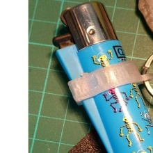 clipper holder keychain fashion & accessories lighter 3d print model - Mito3D