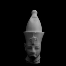 colossal granite head amenhotep iii british museum london scan egyptian highdetail king sculpture 3d print model - Mito3D