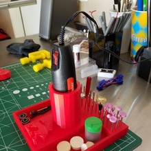 rotierend Werkzeug Caddie Garten Tablett Drehwerkzeug 3d print model - Mito3D