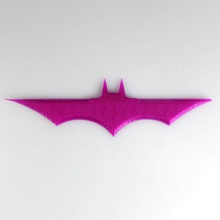 personalizzato batarang fan art bat batman logo dc fumetti replica lancio dccomics 3d print model - Mito3D