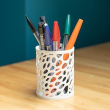 pencil case - voronoi & garden holder pen desk office school student pencilcase pencase 3d print model - Mito3D