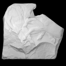 Partenón friso norte xi 44 escanear animal hombre medio cuerpo 3d print model - Mito3D