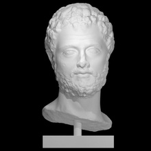 roman marble male portrait bust scan private auction antiquities 3d print model - Mito3D