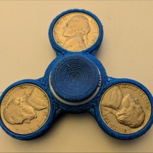 fhu nickel spinner toys & games tinkercad fidgetspinner 3d print model - Mito3D