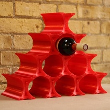 şarap Kulp destek Bahçe şişe modüler raf vin kiler mahzeni mağara 3d print model - Mito3D