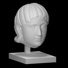 romano marmo ritratto julia mamaea scansione testa 3d print model - Mito3D