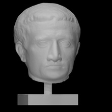 fragmentary roman marble portrait head man scan empire 3d print model - Mito3D
