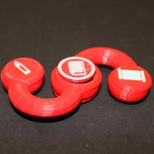 gen2 especial inquietação spinner brinquedos jogos tinkercad 3d print model - Mito3D