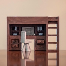 loftbed & garden desk furniture tinkercad college 3d print model - Mito3D