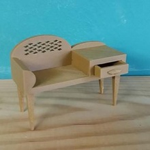 telephone seat-table toys & games tinkercad 3d print model - Mito3D