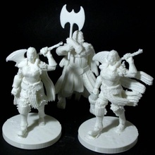 human barbarian miniatures tabletop fighter gaming dnd pathfinder dungeons&dragons 3d print model - Mito3D