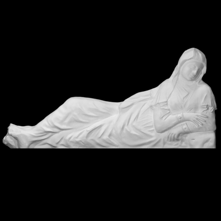 Virgen natividad escanear mujer cuerpo completo 3D print model - Mito3D