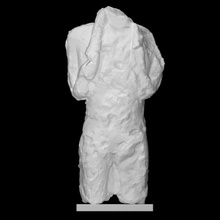 limestone figure man scan halfbody 3d print model - Mito3D