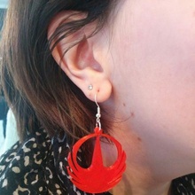 rogue earrings jewellery 3d print model - Mito3D