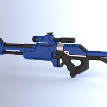 kitle m29 Keskin nisanci tüfek oyuncaklar oyunlar destek Kostüm oyunu etkili 3 boyutlu baskı Masseffectm29 3d print model - Mito3D