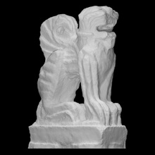 etruscan statue lion scan animal fullsize 3d print model - Mito3D